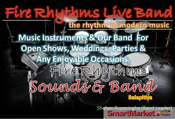 Contact Us Today...Fire Rhythms Live Band...