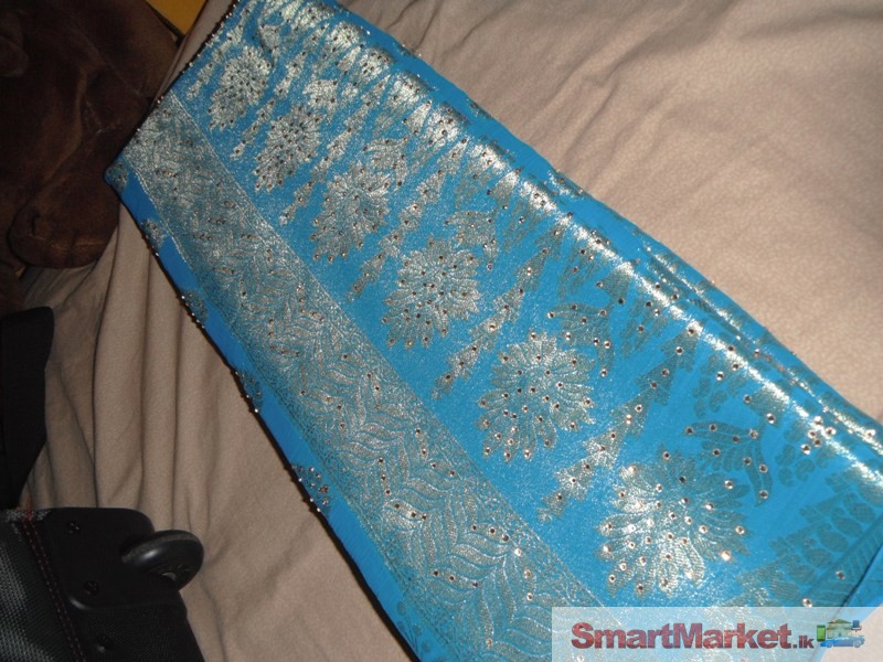 Imported Indian Saree Brand New-Turquoise Blue color