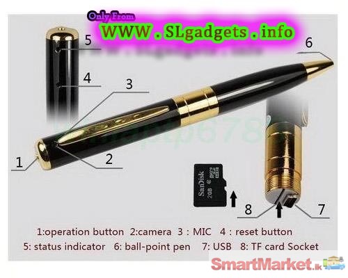 Spy pen camera only Rs. 1690/=  with warrenty