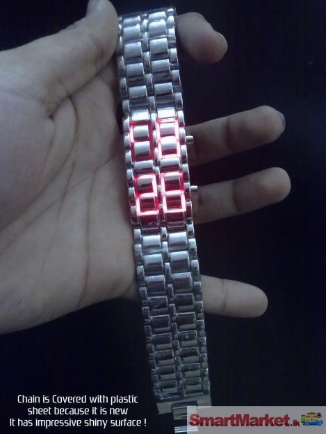 LED Lava watches. Black and Steel . from 650/= up