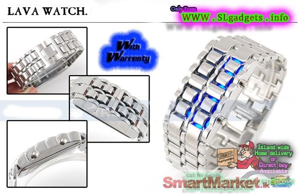 LED Lava watches. Black and Steel . from 650/= up