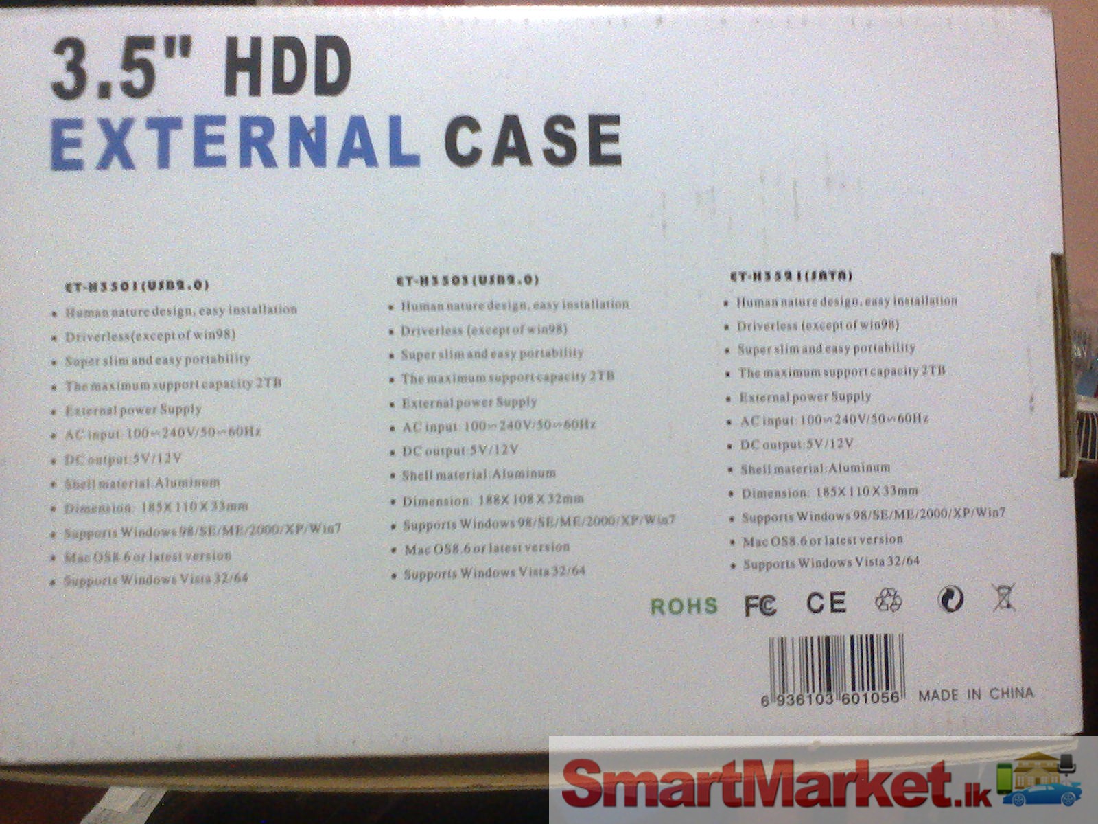 Hard drive external case