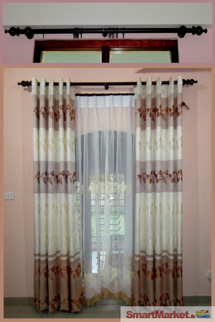Curtain Bar & Curtains