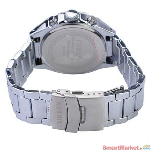 CURREN 8021 Men Quartz Adjustable Stainless Steel Watch