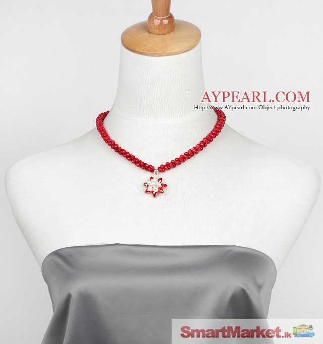 Fashion Red Coral Necklace Is Sold At $7.98