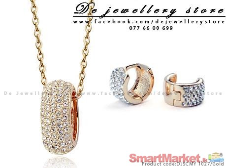 Elegant Crystal Jewellery set - Golden Star