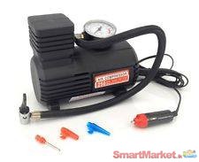 12V 250 PSI Mini Air Compressor Portable with Tire Inflator Gauge
