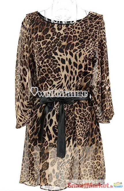 Lady Leopard print loose blouse