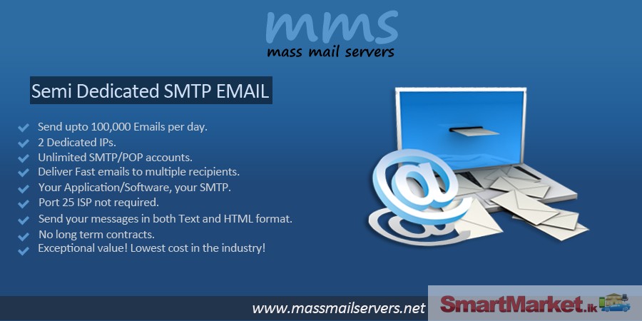 Bulk Mail Server: SMTP mail server, mass mail servers, VPS