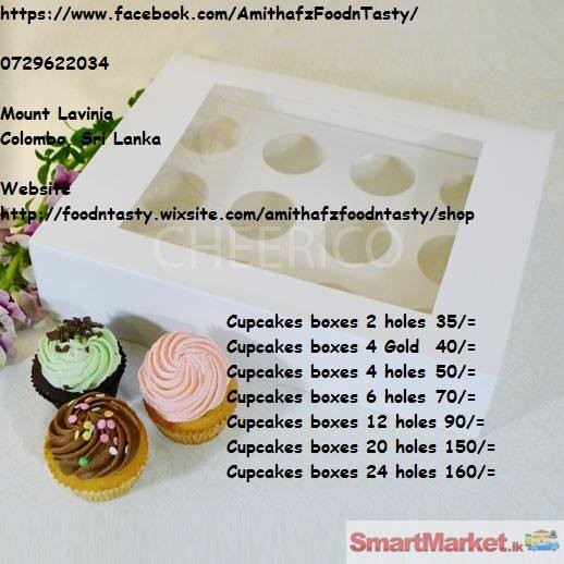 Cup cake and dessert making tools, accessories and food packing