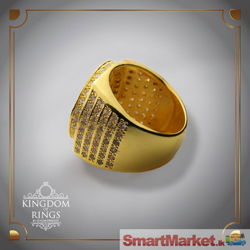 Luxury 18K Gold Plated Men's Ring