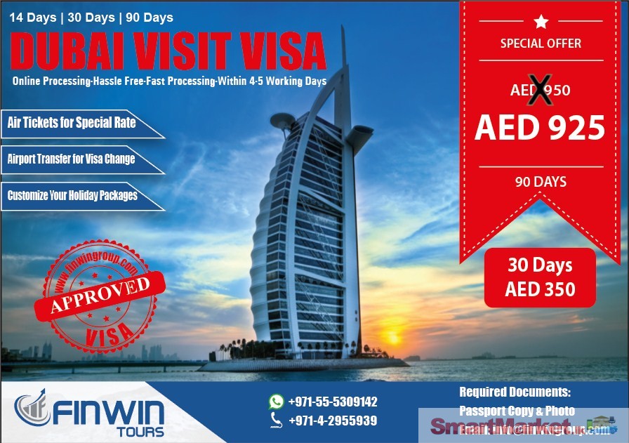 Dubai Visa Offers With Finwin Tours