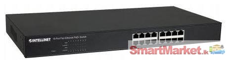 16-Port Fast Ethernet 16-PoE+ Switch