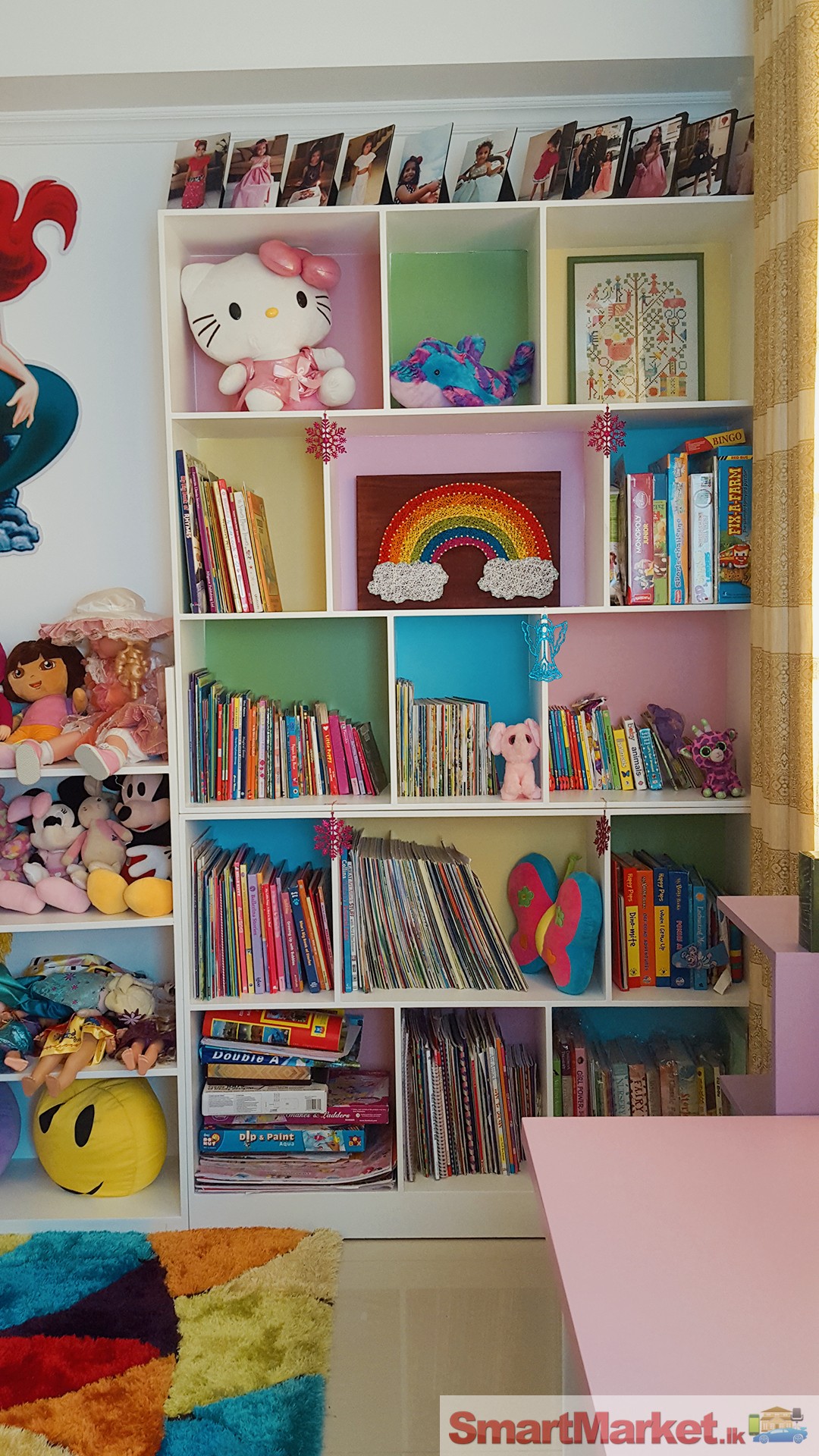 Kid's wall mounted book shelf for sale