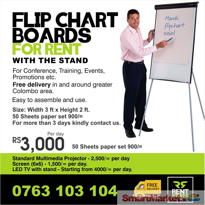 Flip Chart Board for Rent.