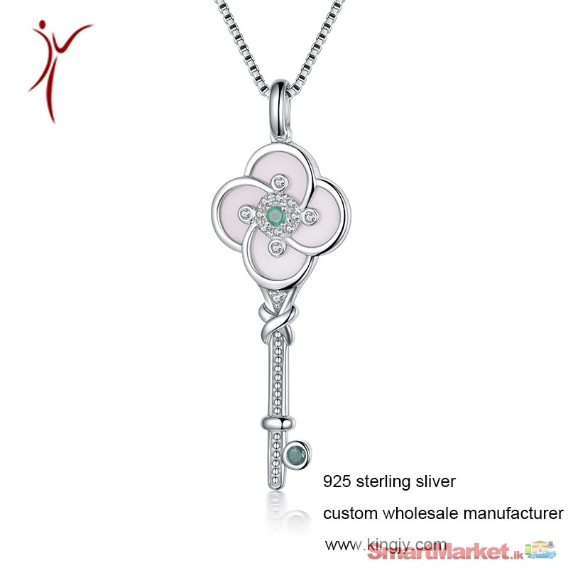 Custom wholesale necklaces 925 sterling silver jewelry